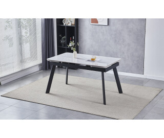 Стіл розкладний керамічний Oslo Ceramic (білий глянець)	